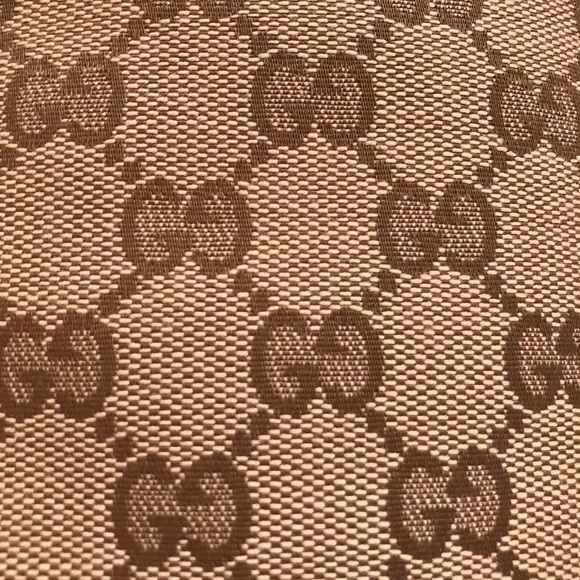 NIB Gucci Lisa 85 GG Monogram Supreme Canvas Knee High Drawstring Boots - Picture 6 of 8